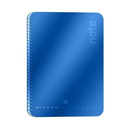 Spirálový sešit "i-Note", 18,5x24, čistý, 90 listů, modrá, MITAMA 62278-90214