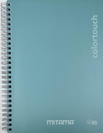 Spirálový sešit "i-Note", 18,5x24, linkovaný, 90 listů, tyrkysová, MITAMA 62283-90205