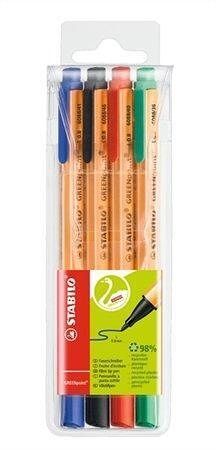 Fix "GREENpoint", 4 barvy, 0,8mm, STABILO