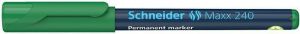 Permanentní popisovač "Maxx 240", zelená, 1-2mm, kuželový hrot, SCHNEIDER