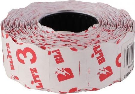 Cenová páska, bílá, 26 x 16 mm, BLITZ