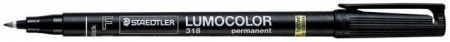 Permanentní popisovač "Lumocolor 318 F", černá, 0,6 mm, OHP, STAEDTLER