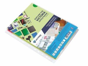 Obal na katalogy, transparentní, A4, 150 micron, 20 mm, VICTORIA