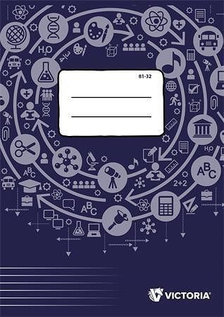 Sešit, linkovaný, A4, 32 listů, VICTORIA