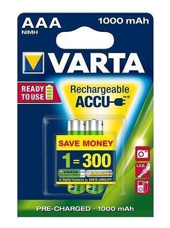 Nabíjecí baterie, AAA, 2x1000 mAh, VARTA "Professional Accu"