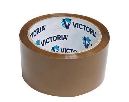 Balicí lepicí páska, hnědá, 50 mm x 60 m, VICTORIA