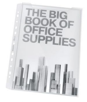 Kapsy s rozšiřitelnou kapacitou "Jumbo", čirá, A4, 180 mikron, 20 mm, LEITZ