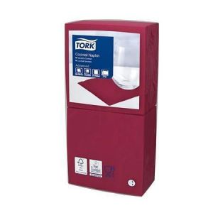 Ubrousky, 2 vrstvé, 24x24 cm, TORK "Advanced", bordó