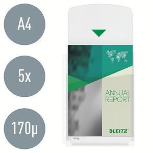 Kapsy s rozšiřitelnou kapacitou "Jumbo", čirá, A4, 170 mikron, 20 mm, LEITZ