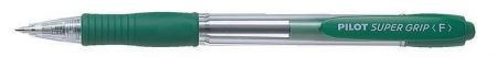Kuličkové pero "Super Grip", zelené tělo, 0,27mm, zelená, PILOT