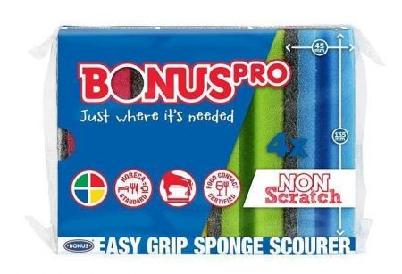 Houba na nádobí, mix barev, tvarovaná, extra velká, 4 ks, BONUS B118