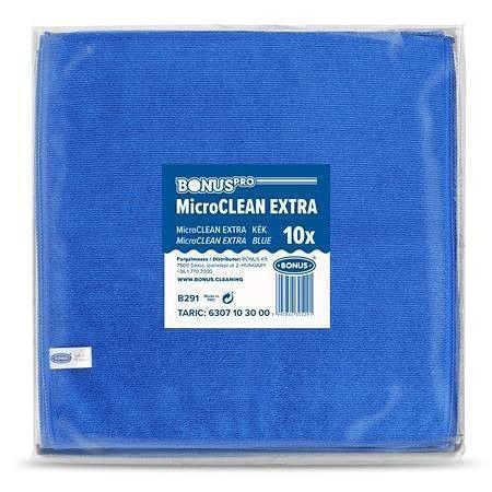 Utěrka "MicroCLEAN Extra", modrá, univerzální, 10 ks, 40 x 40 cm, BONUS B291