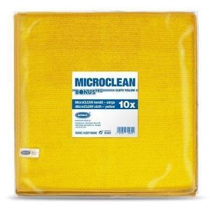 Utěrka "MicroCLEAN", žlutá, univerzální, 10 ks, 32 x 32 cm, BONUS B302