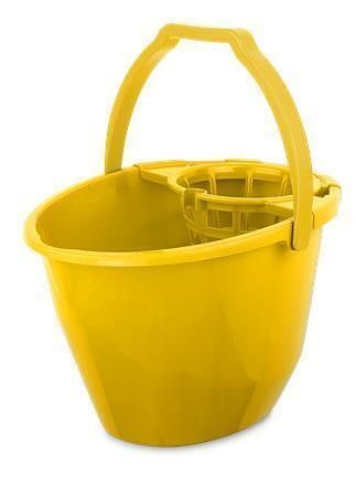 Kbelík na mytí podlahy se ždímacím košem, žlutá, 11 l, BONUS B105