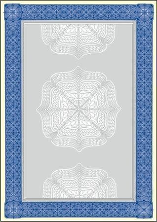 Papír s motivem Diplom, modrá, A4, 185g, SIGEL