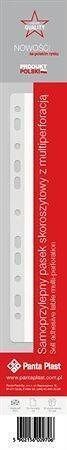 Rychlovázací lišta, perforovaná, 11 děr, A4, 295 mm, samolepící, PANTA PLAST