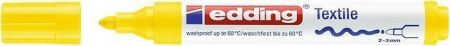 Popisovač na textil "4500", žlutá, 1-3mm, kuželový hrot, EDDING