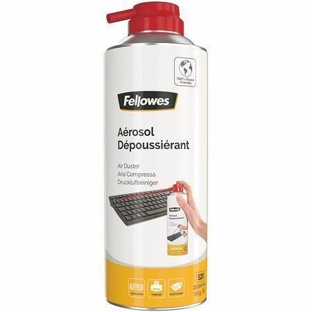 Stlačený vzduch bez HFC, hořlavý, 520 ml/350 ml, FELLOWES