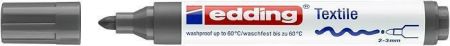 Popisovač na textil "4500", šedá, 1-3mm, kuželový hrot, EDDING