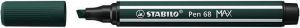 Fix "Pen 68 MAX", tmavě zelená, 1-5 mm, STABILO 768/63