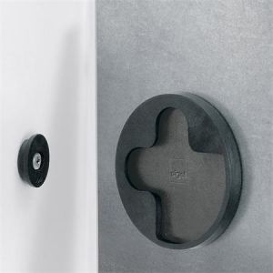 Magnetická skleněná tabule, 46x91 cm, SIGEL, "Artverum®", textura betonu