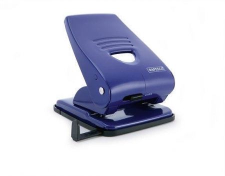 Děrovačka, na 35 listů, kovová, RAPESCO "835", modrá