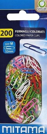 Kancelářské sponky, 32 mm, mix barev, MITAMA 61312