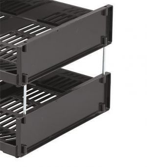 Adaptér k odkladači "Optimo", stříbrná, 4 ks, kovový, DURABLE 1700132001