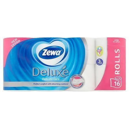 Toaletní papír, 3vrstvý, 16 rolí, ZEWA "Deluxe", bílý
