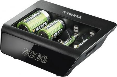 Nabíječka baterií "Universal" AA/AAA/C/D/9V, LCD displej, VARTA 