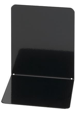 Rozdělovač knih, černá, kov, 2 ks, 14x12x14 cm, WEDO