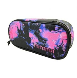 Penál plný "Oval", růžová/černá, MITAMA 64328-90004