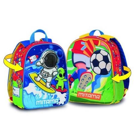 Batoh "Spinny", fotbal/surf, oboustranný, MITAMA 64703