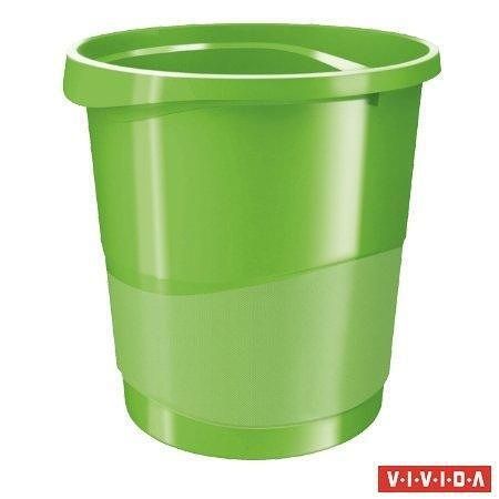 Odpadkový koš "Europost", Vivida zelená, 14 l, ESSELTE