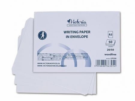 Listové papíry v obálce "Envelope", A5, 20/50, VICTORIA 