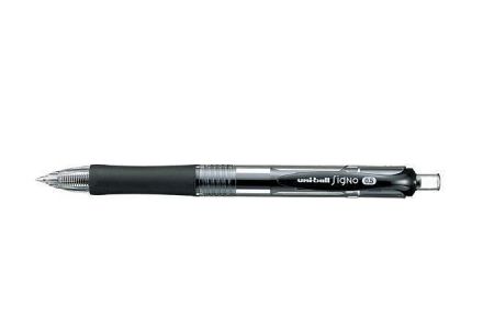 Gelové pero "UM-152", černá, 0,3mm, stiskací mechanismus, UNI