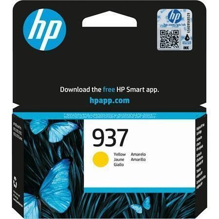 4S6W4NE Inkoustová cartridge HP 937, pro tiskárny Officejet Pro 9120e, 9130e, žlutá, 800 s