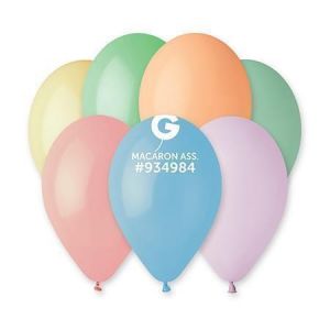 Balónek, pastelové barvy, 26 cm, 10 ks/balení, 10200009-MAC
