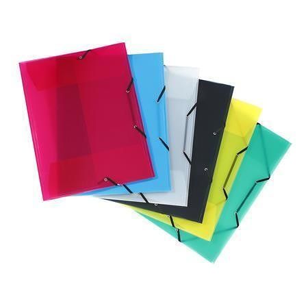 Desky s gumičkou "Propyglass", mix barev, PP, 30 mm, A3, VIQUEL