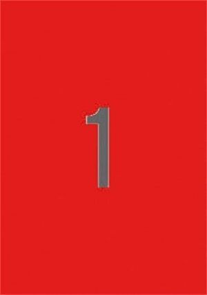 Etiketa, 210 x 297mm, červená, 20 ks/bal., APLI