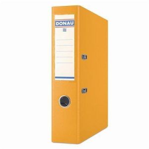 Pákový pořadač "Premium", oranžová, 75 mm, A4, s ochranným spodním kováním, PP, DONAU