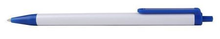 Kuličkové pero, modrá, 0,7mm, stiskací mechanismus, VICTORIA