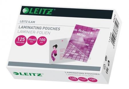 Laminovací kapsy "iLAM", čirá, 65 x 95 mm, 125 mikron, LEITZ