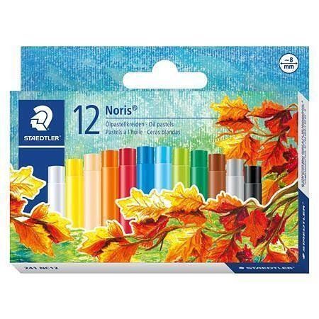 Olejové pastely "Noris Club", 12 barev, STAEDTLER