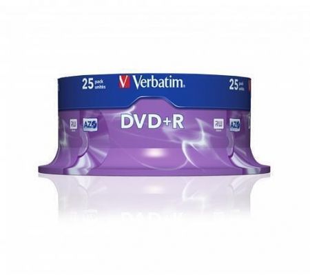 DVD+R 4,7GB, 16x, AZO, Verbatim, 25-cake