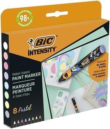 Akrylový popisovač, 8 pastelových barev, sada, 1,5-2,3 mm, BIC 527429