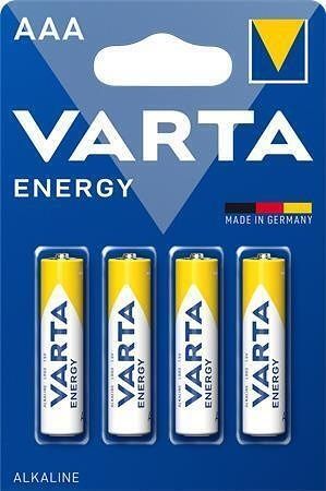 Baterie, AAA (mikrotužková), 4 ks v balení, VARTA "Energy"