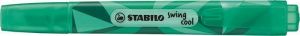 Zvýrazňovač "Swing Cool", tyrkysová, 1-4 mm, STABILO