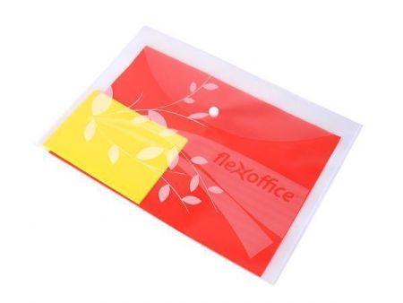 Desky s drukem "FO-CBF02", mix barev, A4, PP, 120 micron, FLEXOFFICE