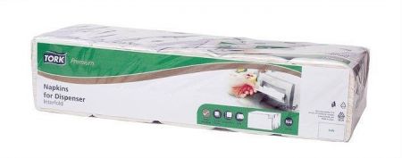 Ubrousky pro zásobníky, skládané, 2 vrstvé, 21x16,5 cm, TORK "Premium Interfolded", bílé